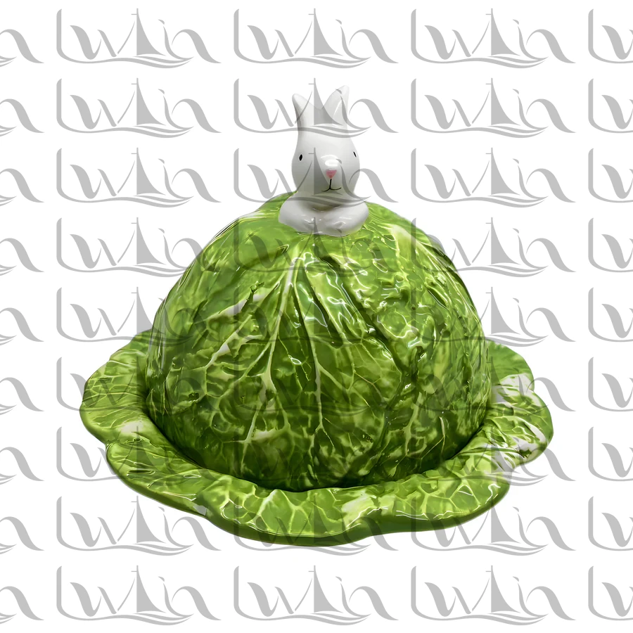 Green Easter Ceramic Figurine