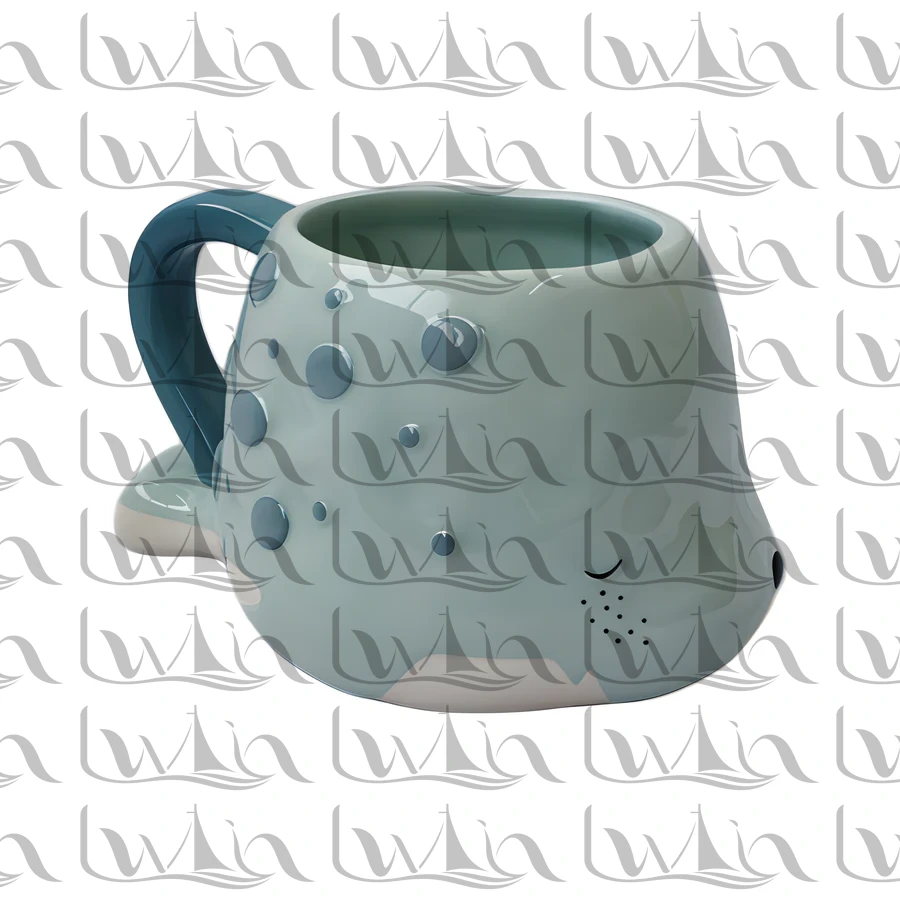 Grey Coastal Ceramic Mug · SYT-1147