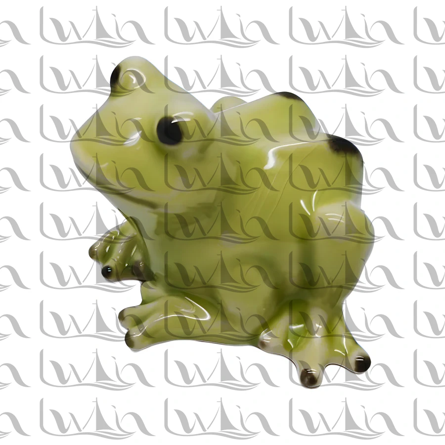 Brown Animal Frog Ceramic Money Bank