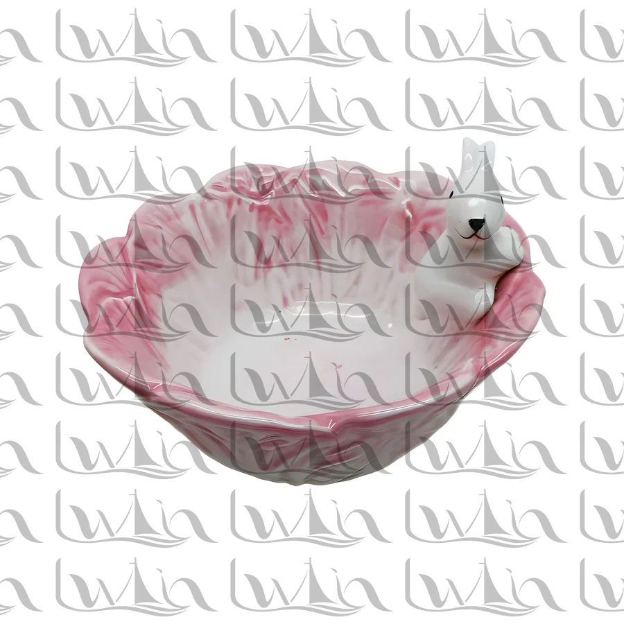Pink Spring Ceramic Figurine