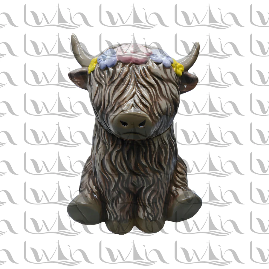 Black Animal Ceramic Figurine