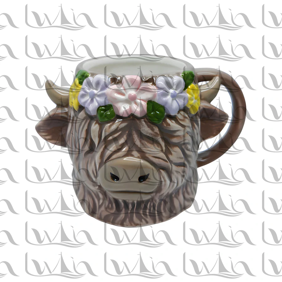 Grey Animal Ceramic Mug