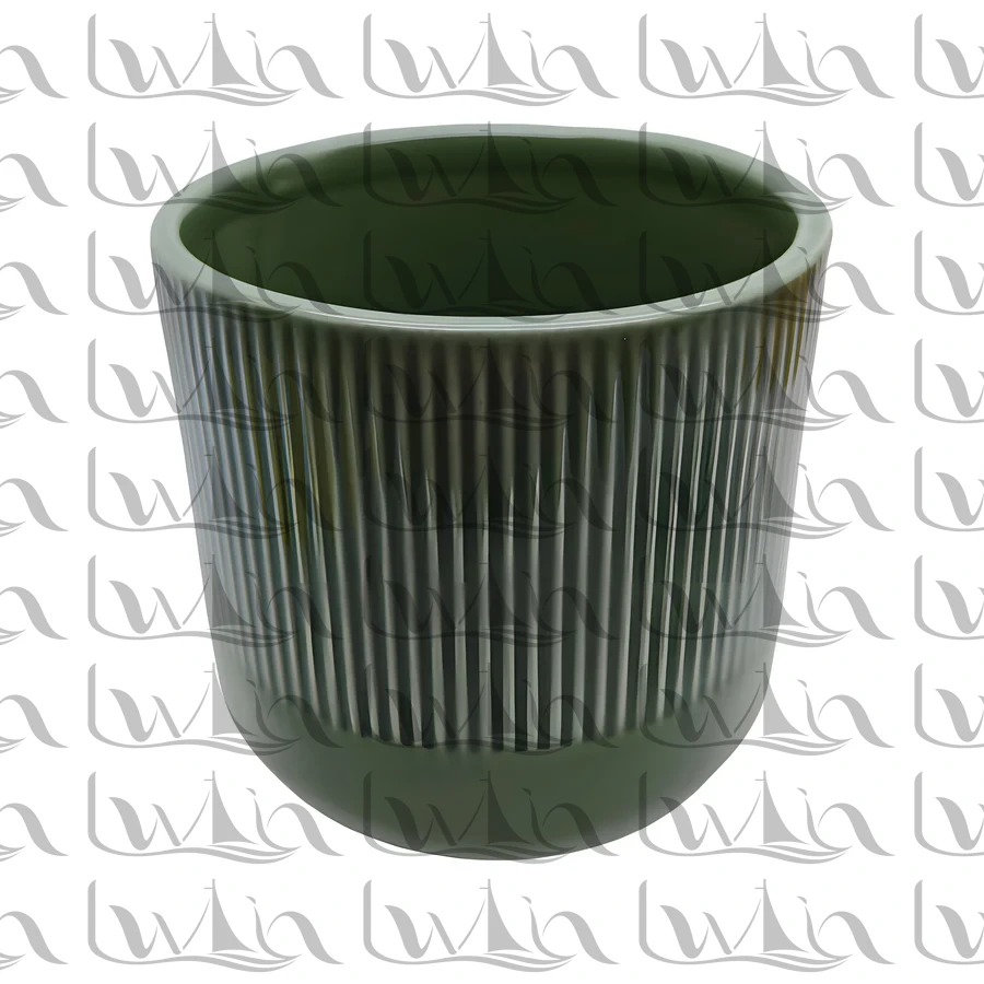 Black Ceramic Planter