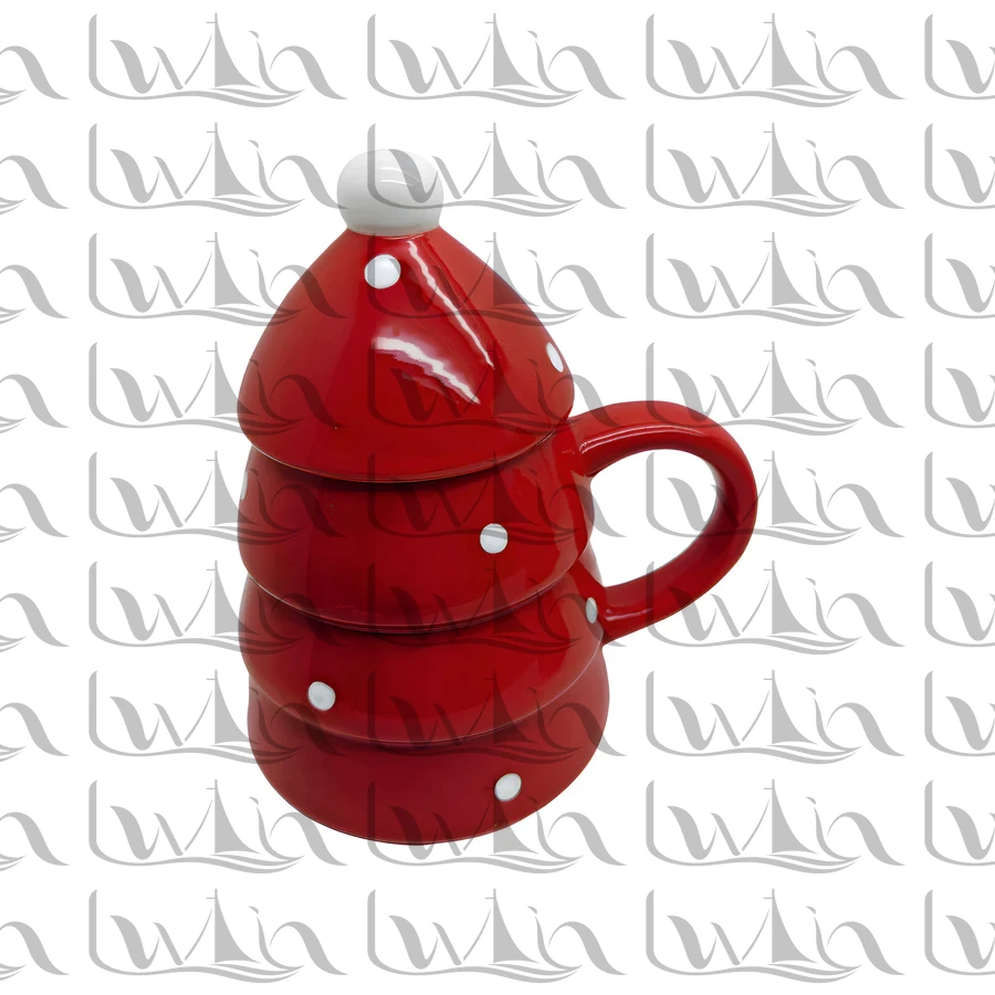 Red Christmas Ceramic Teapot · 3A7072BC