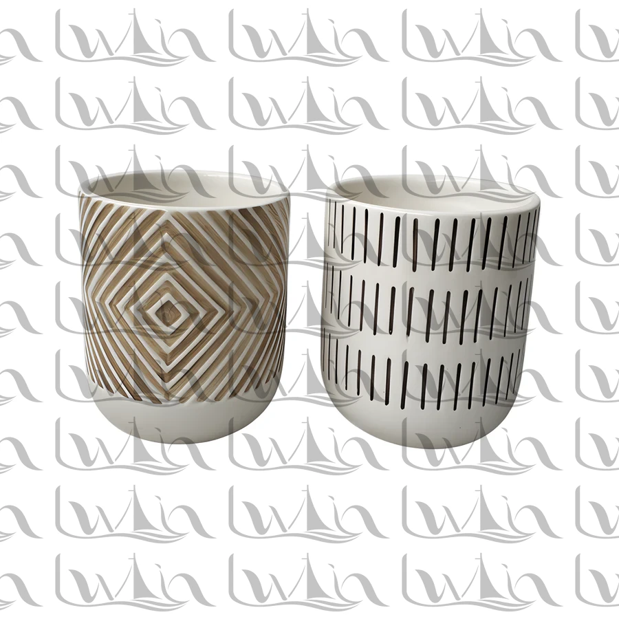 Grey Ceramic Planter