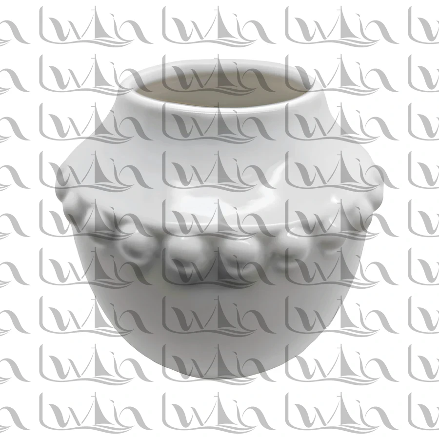 Grey Ceramic Planter