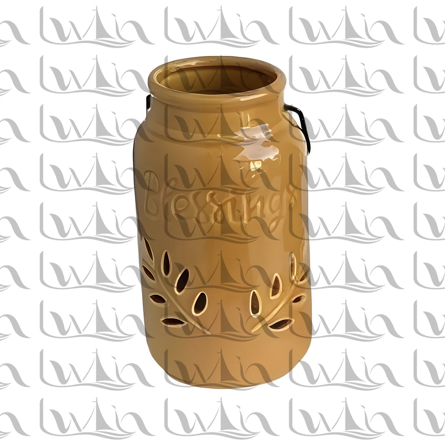 Orange Harvest Ceramic Vase · LWT-2515