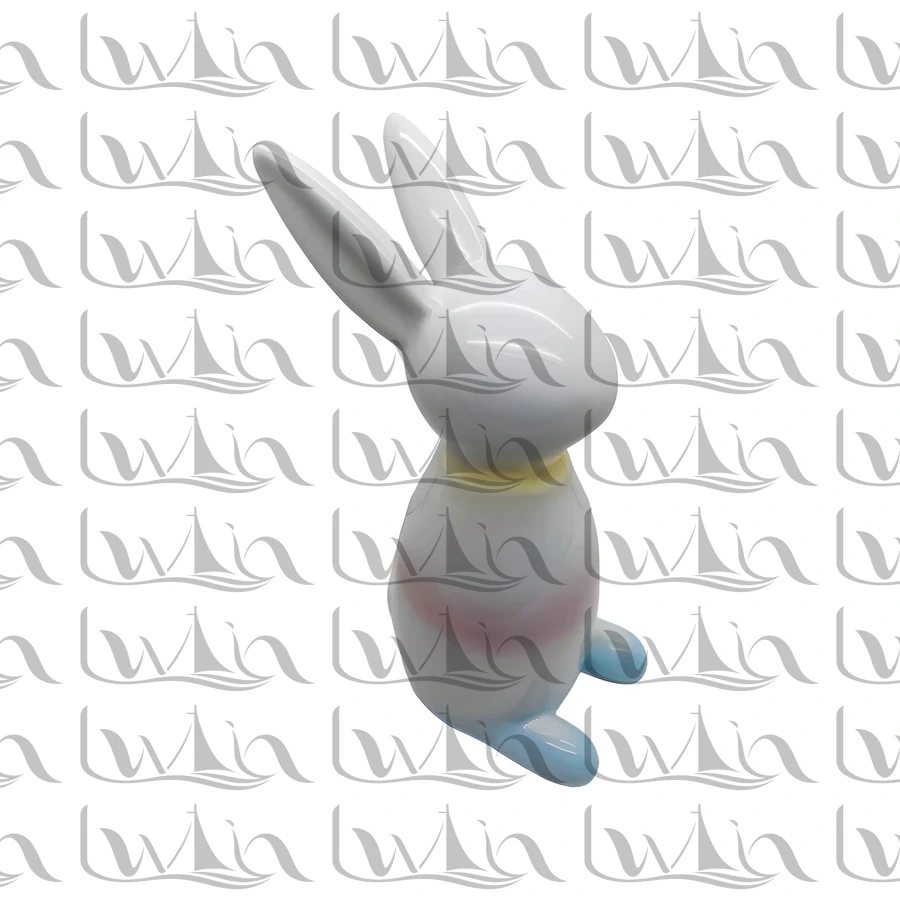 Grey Easter Ceramic Figurine