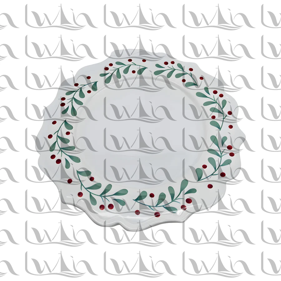Grey Christmas Ceramic Figurine