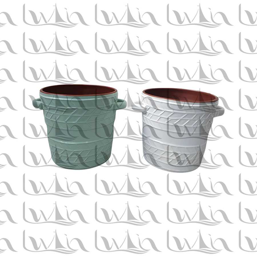 Grey Ceramic Planter