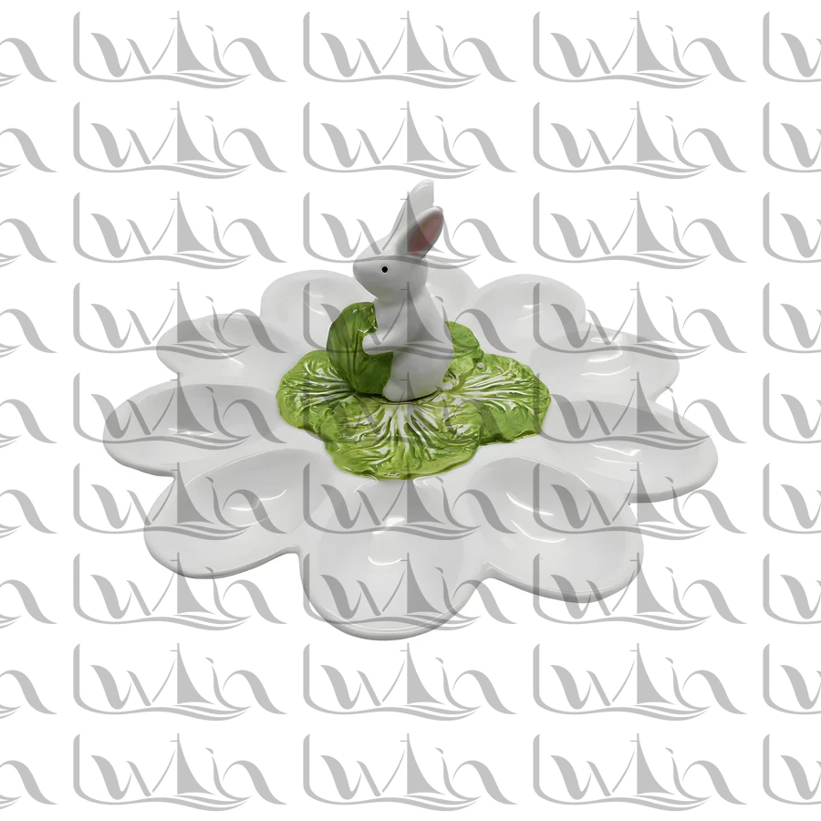 Grey Easter Ceramic Figurine