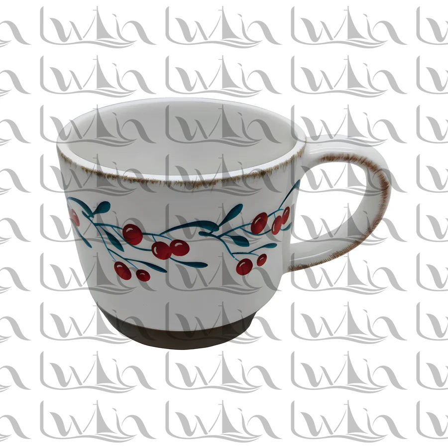 Grey Christmas Ceramic Mug