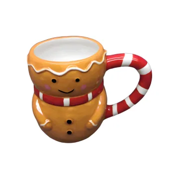 Orange Christmas Ceramic Mug