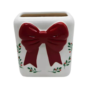 Black Christmas Ceramic Figurine