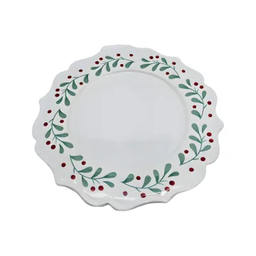 Grey Christmas Ceramic Figurine