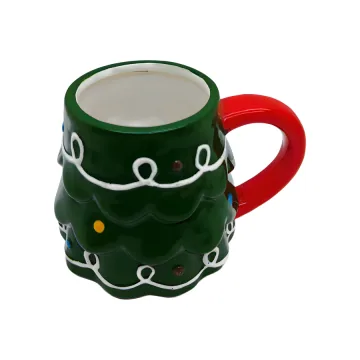 Black Christmas Ceramic Mug