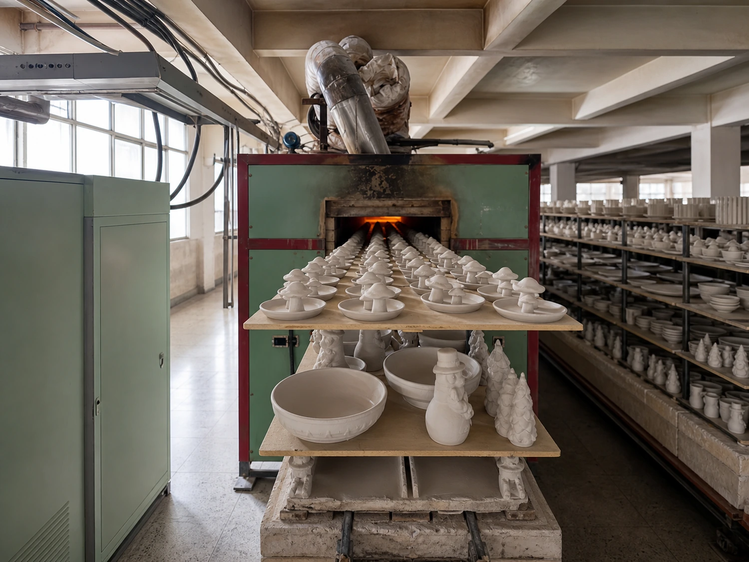 Ceramic bisque firing at LWTIN