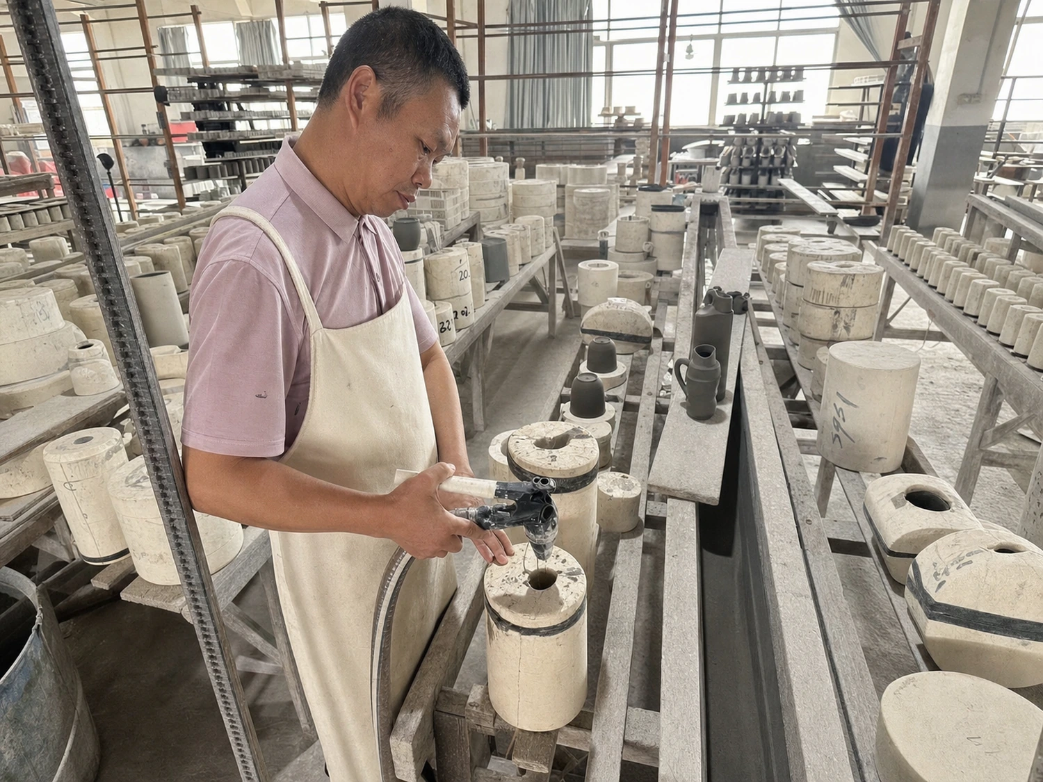 Ceramic slip casting at LWTIN