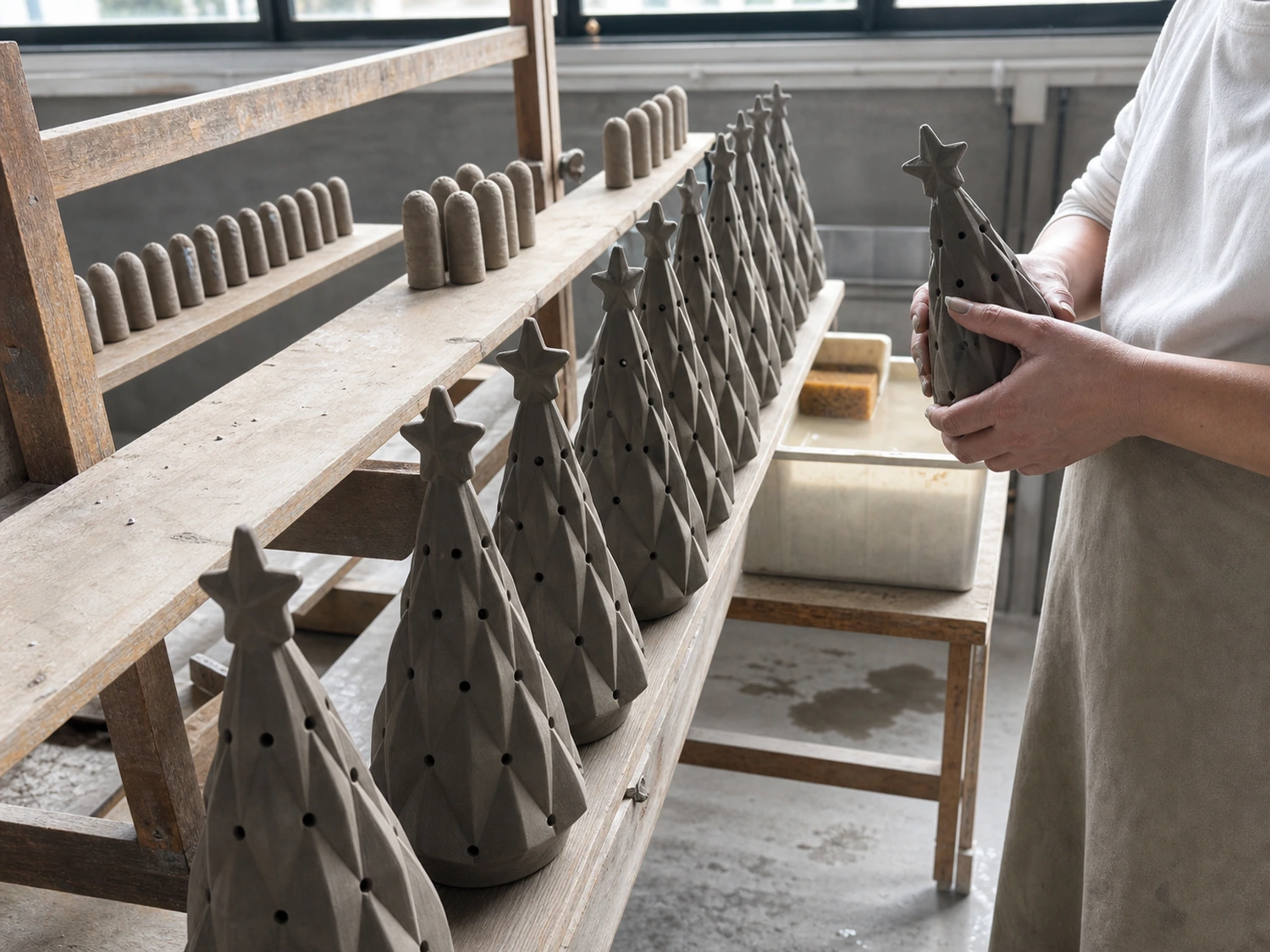 Ceramic greenware demoulding at LWTIN