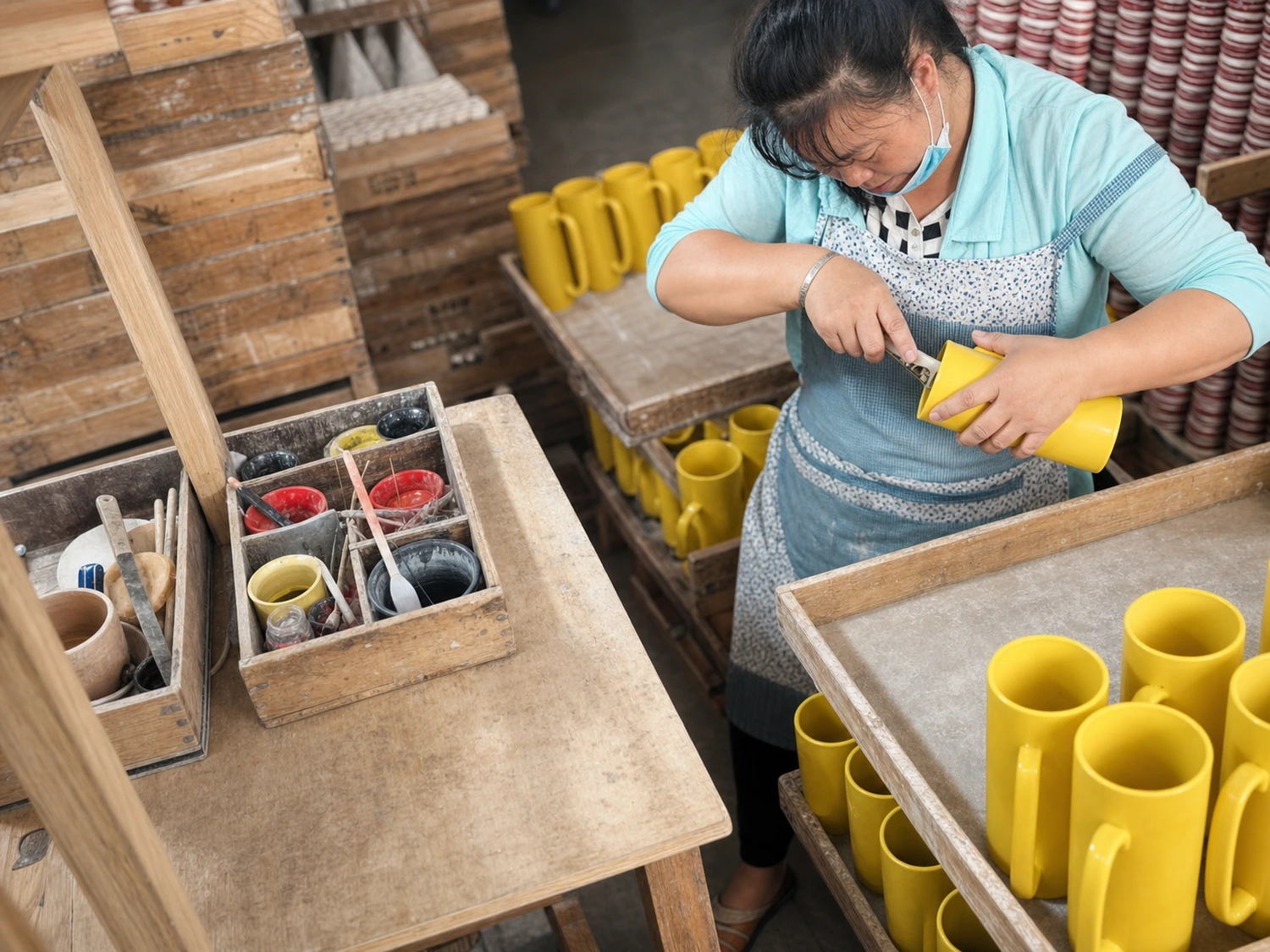 Ceramic trimming and refinement at LWTIN